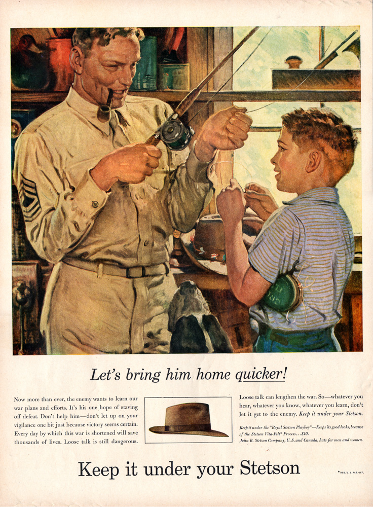 Stetson Hats Fishing 1944